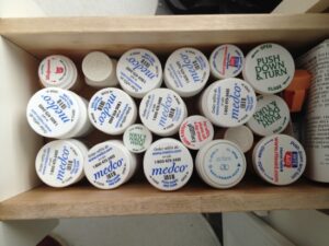My drugs My collection of prescription bottles